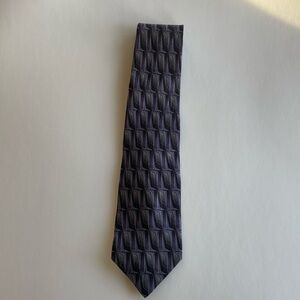 Men’s purple, black, and gray neck tie.